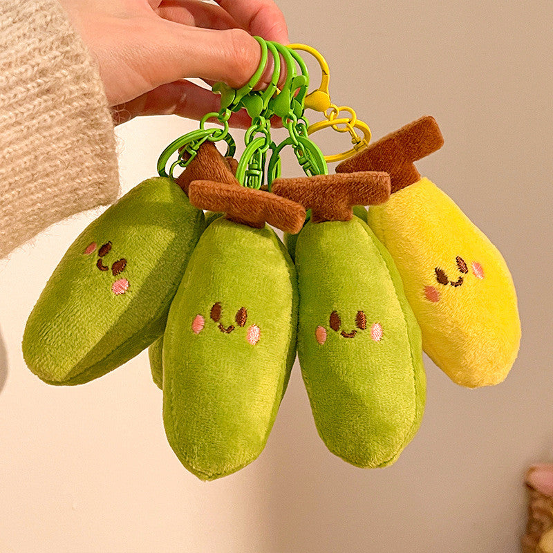 Elegant Mango Plush Doll Charm Stress Reliever Fun Toys Keychain Stuff Toys Fashion Gift Pop