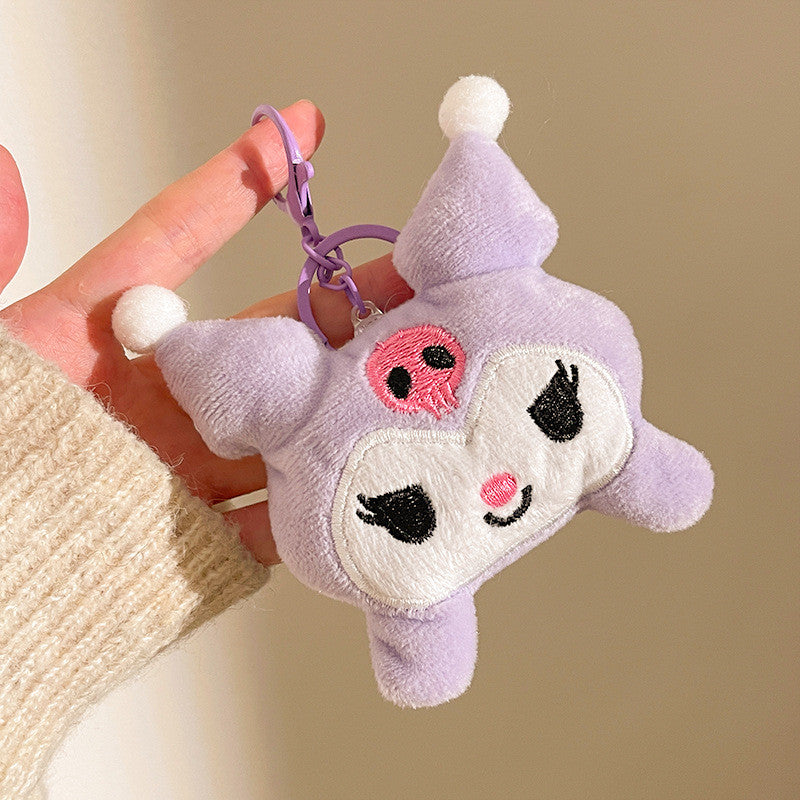 Elegant Sanrio Plush Doll Charm Stress Reliever Fun Toys Keychain Stuff Toys Fashion Gift Pop Kids