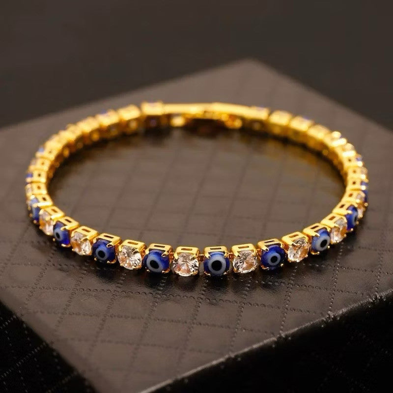 Evil Eye Bracelet For Women Men Zircon Lucky Charm Fashion Bracelets Bead Jewelry Accessories Gift