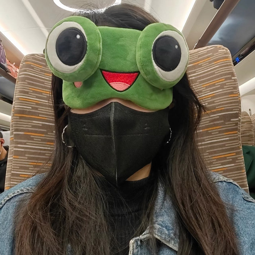 Frog Sleep Mask For Eye Mask For Sleeping with cooling Women Fashion For Travel Office Rest Gift