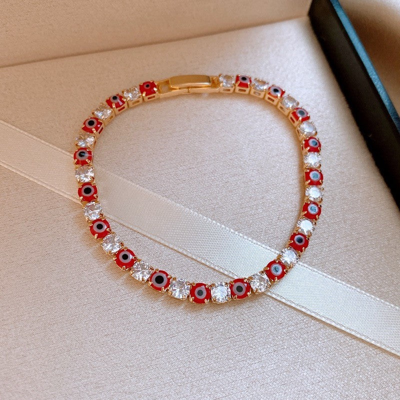 Evil Eye Bracelet For Women Men Zircon Lucky Charm Fashion Bracelets Bead Jewelry Accessories Gift