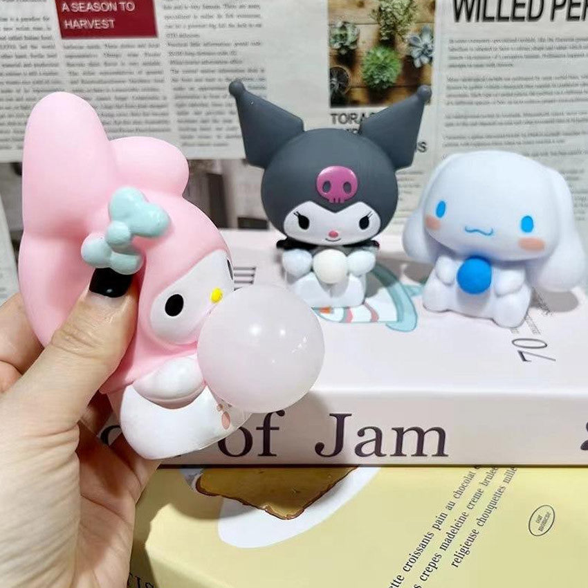 Sanrio Pinch Stress reliever squishy toy squeeze Kids Bubble kuromi Pop Toys Fashion Christmas Gift