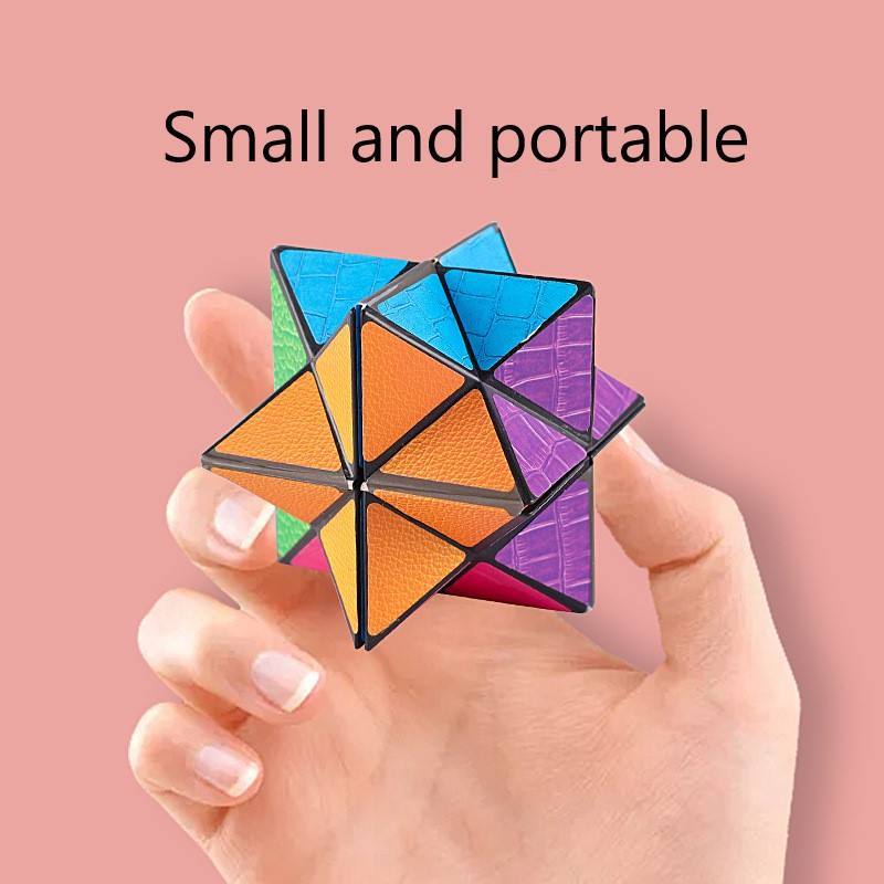 3D Rubik's Cube Geometric Three-Dimensional Rubik's Cube Kids Puzzle Toy Stress Relief Toys Fun Gift