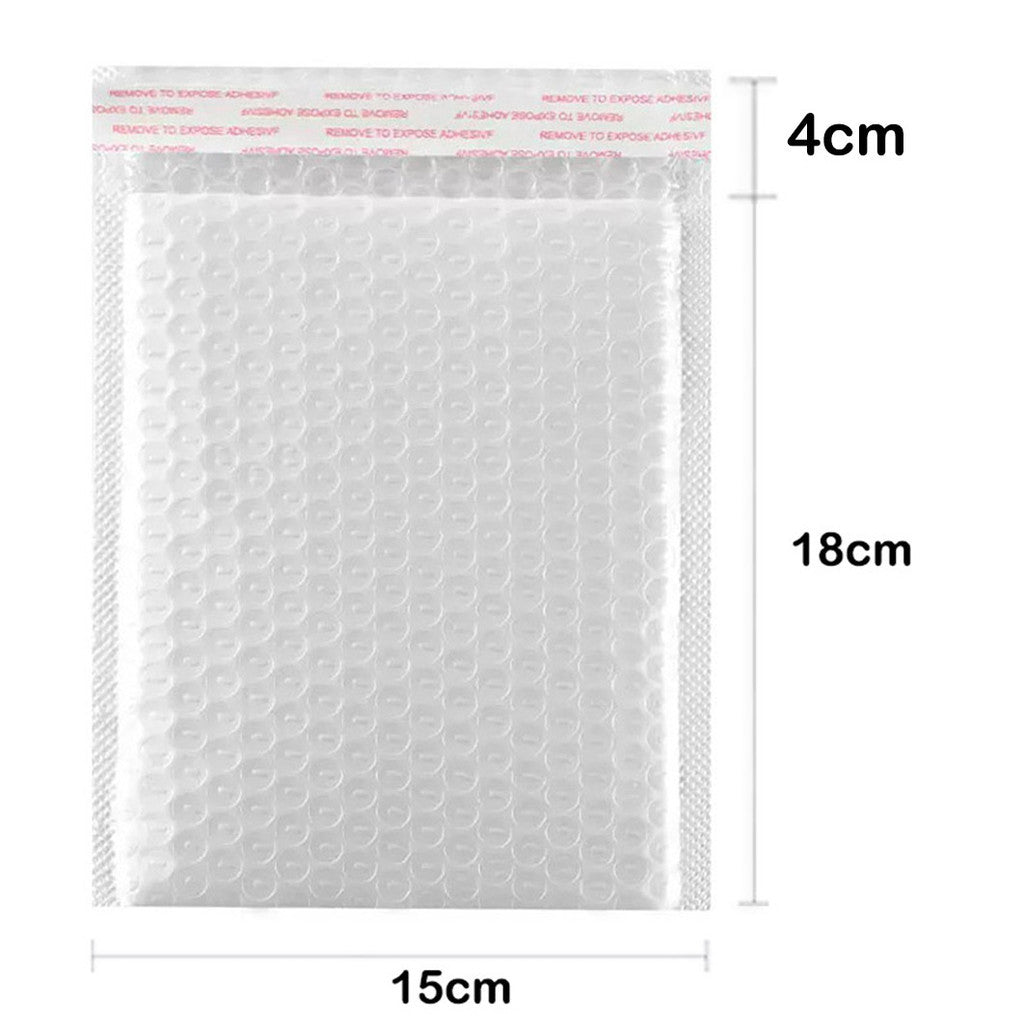 10pcs Self adhesive Bubble Mailer PE White Poly Plastic Padded Envelope Shipping pouch Mailing Pack