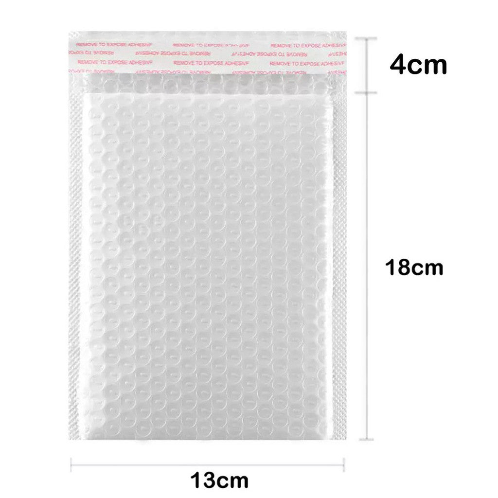 10pcs Self adhesive Bubble Mailer PE White Poly Plastic Padded Envelope Shipping pouch Mailing Pack