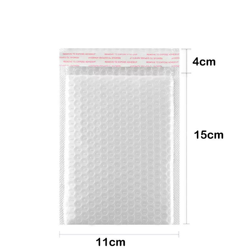 10pcs Self adhesive Bubble Mailer PE White Poly Plastic Padded Envelope Shipping pouch Mailing Pack