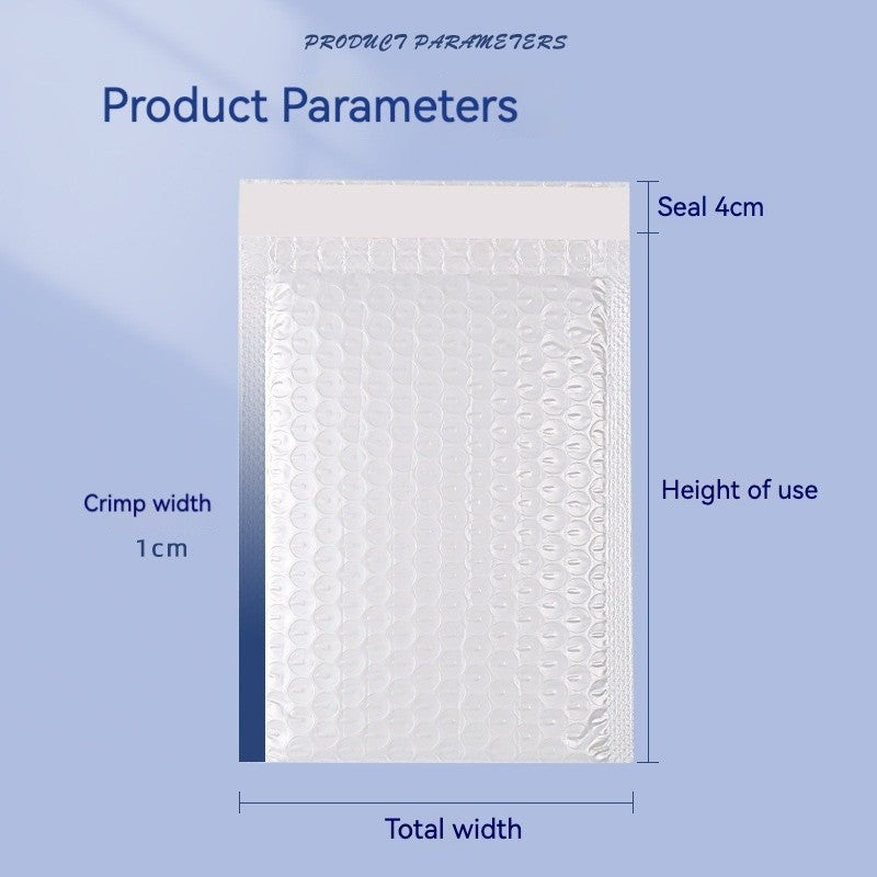 10pcs Self adhesive Bubble Mailer PE White Poly Plastic Padded Envelope Shipping pouch Mailing Pack