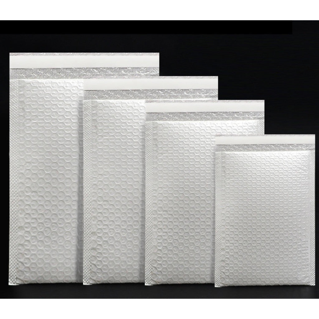 10pcs Self adhesive Bubble Mailer PE White Poly Plastic Padded Envelope Shipping pouch Mailing Pack