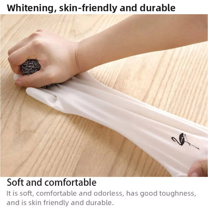 Women's Dishwashing Gloves Durable Waterproof PVC Kitchen Washing Glove Housework Fashion Flamingo